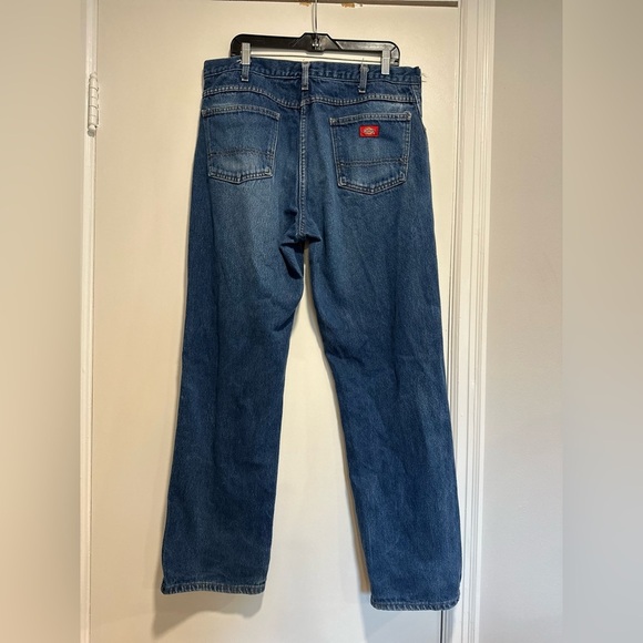 Dickies  Men's Size 36x32 Blue Denim Workwear Jeans 100% Cotton. - Picture 2 of 12
